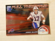 2021 Panini Elite Full Throttle Pink Parallel Card of Josh Allen - Bills