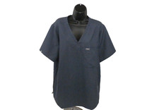 Figs Scrub Top Womens XXL Blue Catarina One Pocket V Neck Technical FW1000