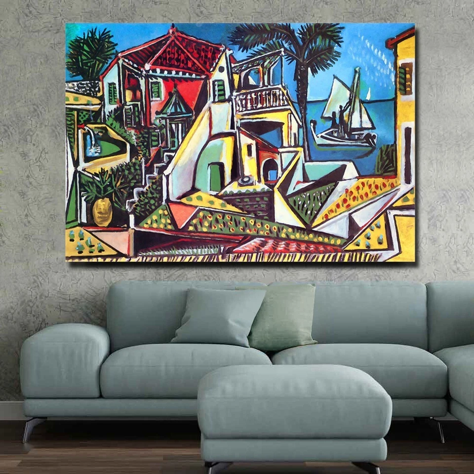 Paisaje mediterráneo, Picasso - ARTE DE PARED LIENZO O IMPRESO Foto 2 de 4