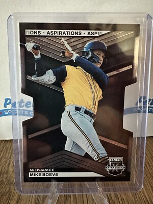 2023 Panini Elite Extra Edition - Aspirations Die-Cut #116 Mike Boeve /89 (RC)