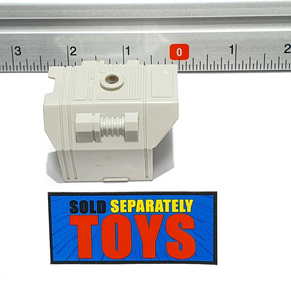 Vtg Transformers G1 Metroplex KNEE CAP 1986 Base white weapon accessory part - Image 2 of 4