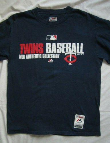 Majestic Mens MLB Minnesota Twins Distinction Tee T-Shirt Long Sleeve Baseball - Picture 7 of 8