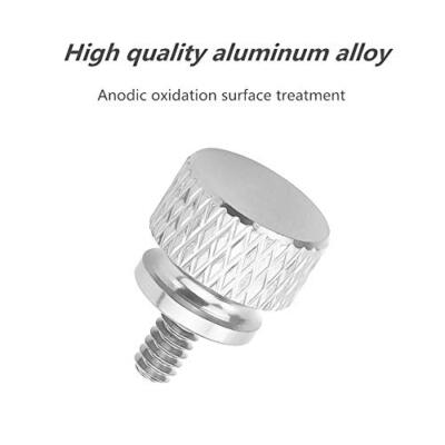 10-Pack Sky Blue Computer Thumbscrews - Anodized Aluminum 6-32 Thread Case Screws For PC Building