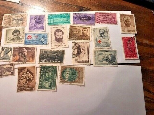 55+ India Stamps Group Used 50's/60's #57st - Picture 2 of 6