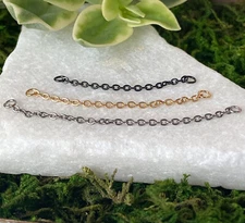 1pc Solid Titanium Connector Chain Nose Ring Bridge Helix Cartilage Connecter