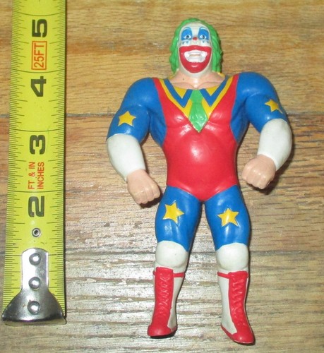 1996 WWF WWE Just Toys Doink The Clown bendie Wres...