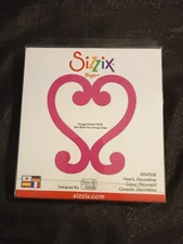 Sizzix Bigz Die Cutter Heart Decorative  Picture Scrapbook Heart Frame 654709