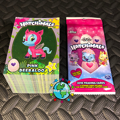 TOPPS 2018 HATCHIMALS THERMO-HEAT COMPLETE 10-CARD SET!