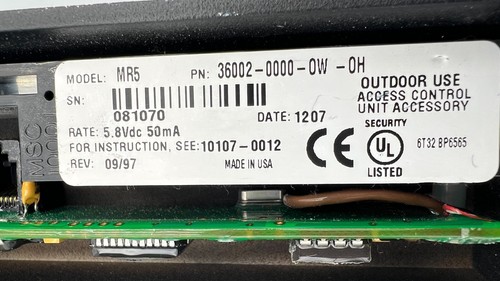 Hirsch MR-5 MR5 Security Magnetstreifen Wandzugang Kartenleser Panel - Bild 6 von 7