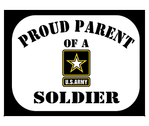 Patriotic Sticker Proud Mom Army Mom Decal American Soldier Also Customizable