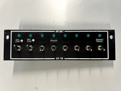 GoFlight GF-T8 Kippschalter Panel Flight Sim Controller