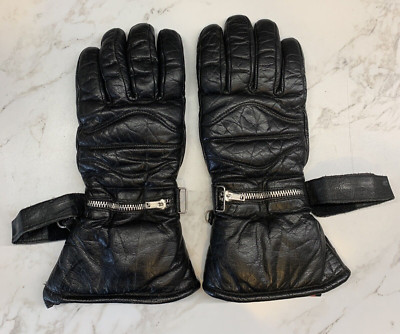 HAP JONES 100% Leather Motorcycle Riding Gloves Size M Women