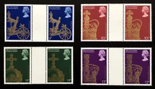 GB QEII 1978 Gutter Pairs Coronation SG1059 - SG1062 MNH