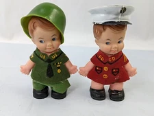 UD Co Mini Doll Lot Military Soldier Fire Depart Lot 3.5 Inch