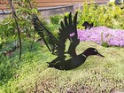 Metal Duck Garden Decor – Rustic Duck Yard Art for Outdoor or Farmhouse