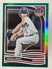 ANDREW JIMENEZ 2024 Panini USA Stars and Stripes Green Holo Card