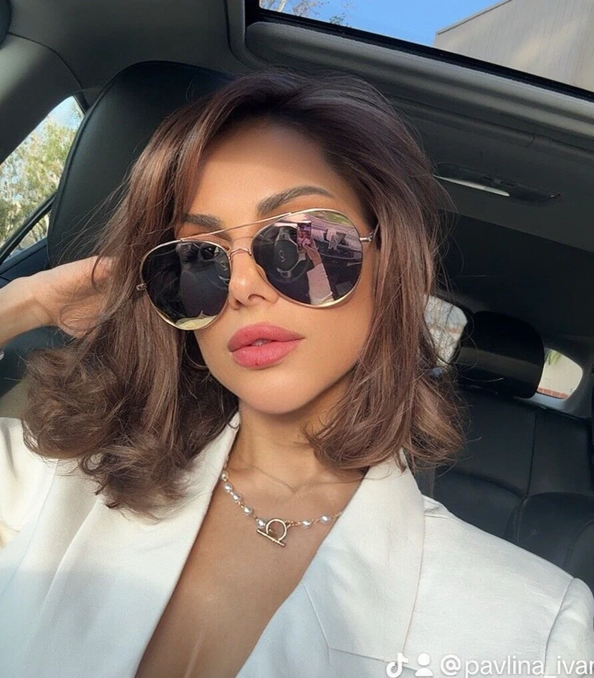 Gafas de sol Aviator "ROSE GOLD STAR" Espejo Reflectante Metal Aviador Shadz Foto 3 de 4