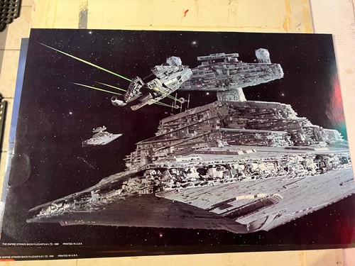 Star Wars ESB 1980 RARE 20x30" Lobby photobusta set of 3 cardstock 425 - Picture 3 of 7