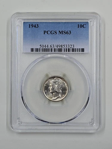 1943 10C PCGS MS63 Mercury Dime