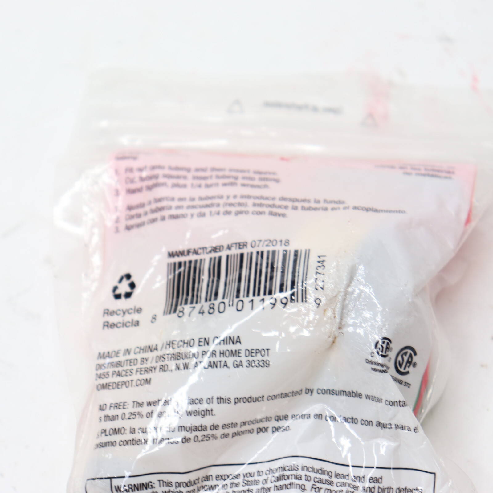 Everbilt LFA158A Brass Fitting Dishwasher Elbow 3/8Inch OD /4 Inch FH