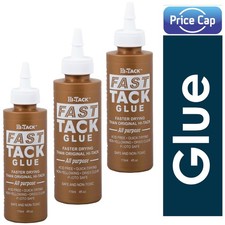 3 x Hi Tack Fast Tack Glue 115ml | Sticky Adhesive Faster Drying Crafts Trimming