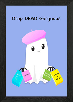Drop Dead wunderschöner Geist gerahmtes Wandbild Poster Leinwanddruck Bild
