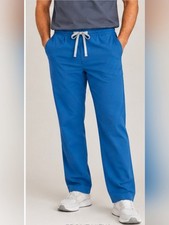 FIGS Scrub Pants Men  s Medium Blue Technical Collection Straight Leg Po2840