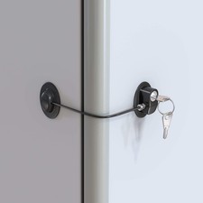 Safety Lock for Refrigerator, Cabinet, Drawer, Freezer Door with 2 Extra St...