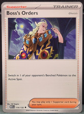 Boss's Orders 114/132 Mega Evolution Pokemon TCG Near Mint Card Game Trainer NM