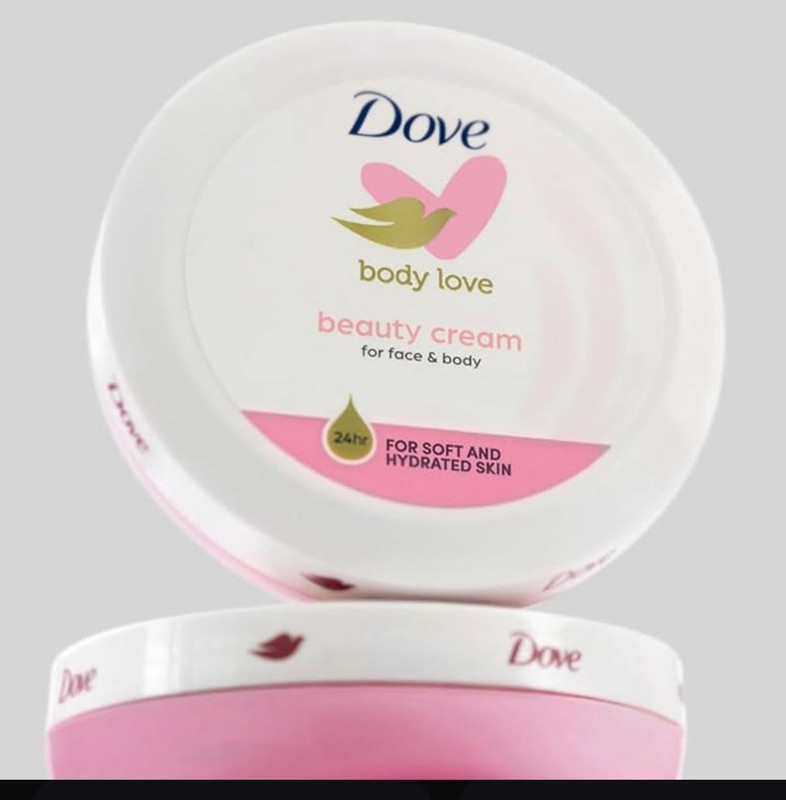 Dove Body Love Beauty Cream Moisturizer Face & Body 24 Hr 2.53 fl oz