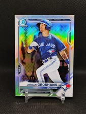 2021 Bowman Chrome Prospects Jordan Groshans Refractor /499 Blue Jays #BCP-70