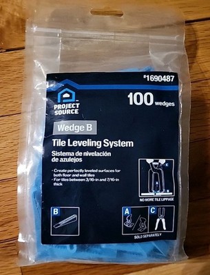 Project Source Wedge B Tile Leveling System #1690487  100 Pack New Sealed