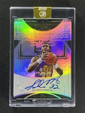 2025-26 Topps Three 3 Karl Malone #SS-KMA Serendipitous Sigs Auto Jazz /49
