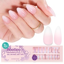 Beetles Ombre Press On Nails 224 Pcs Short Almond 3-Short
