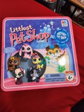Littlest Pet Shop LPS Board Game Prettiest Pet Show 2007 w/ 4 Characters Box HTF