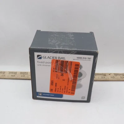 Glacier Bay Standard Post Sink Strainer in Brushed Steel 3/4" 1006015787