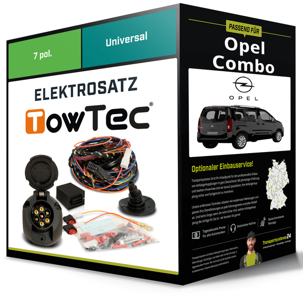Elektrosatz 7-Pol Universell für Opel Combo 06.2018-Jetzt NEU-image