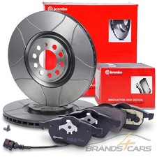BREMBO SPORT MAX BREMSSCHEIBEN Ø312 BELÜFTET+BELÄGE+VWK VORNE FÜR SEAT LEON 1M