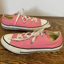 Converse Chuck Taylor All Star Low Top Pink Canvas Youth Sneakers 3J235 Size 3Y