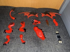 LEGO 70403- Castle / Fantasy Era - Red Fire Breathing Dragon - Full Assembly