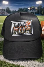 Woman Trucker Hat: Football Mom adjustable 