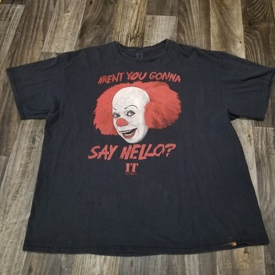 It The Movie Shirt XXL Pennywise Clown Arent You Gonna Say Hello Stephen King