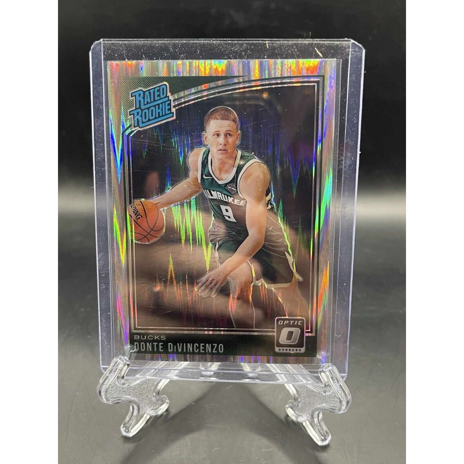 Donte DiVincenzo 2018-19 Donruss Optic #164 Shock Rated Rookie Milwaukee Bucks