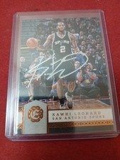 Kawhi Leonard Autograph 2016-17 Panini Excalibur #157 Spurs Basketball Card 