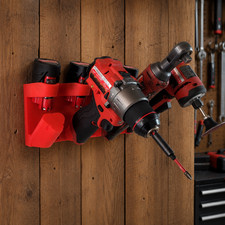 Filts Milwaukee M12 Tool  Battery Wall Mount Holder Red 1 Organizer