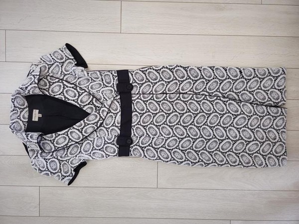 Women Karen Millen Dress Black Cotton 36 #9RVW
