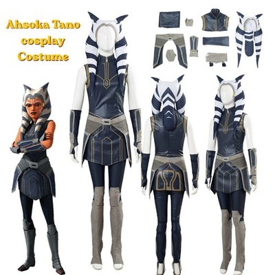 The Clone Wars 7 Ahsoka Tano Cosplay Costume Hat Halloween Ahsoka roleplay suit