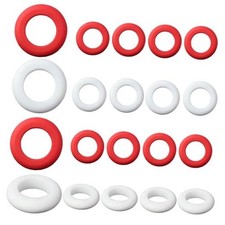 20-Pack Small Bumper Pool Rubber Rings,10 Red and 10 White,Bumper Pool Table