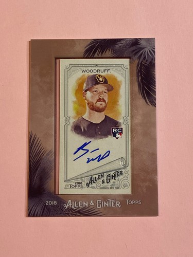 Brandon Woodruff #MA-BW 2018 Topps Allen & Ginter Framed Mini Autographs card
