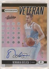2019 Panini Absolute Memorabilia Veteran Level 1 43/49 Nemanja Bjelica Auto 03db